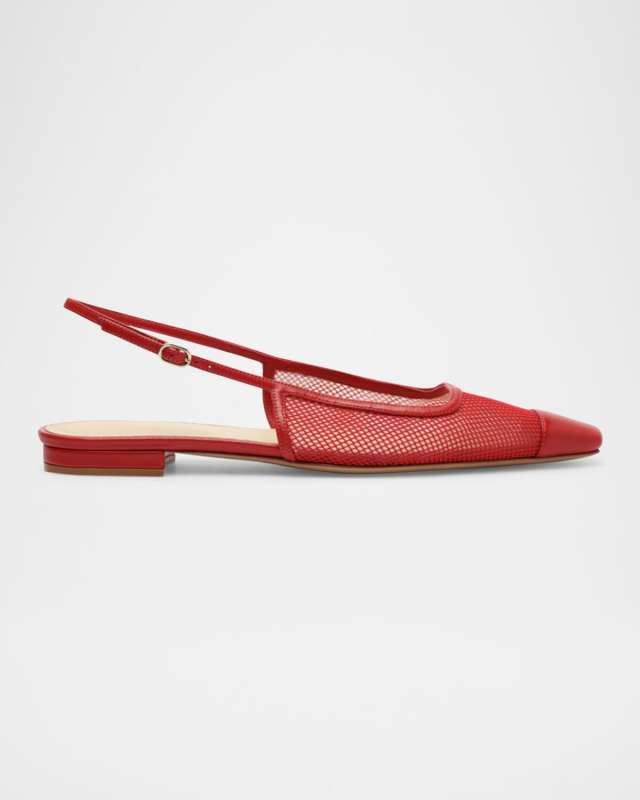 Olivia Mesh Slingback Flats